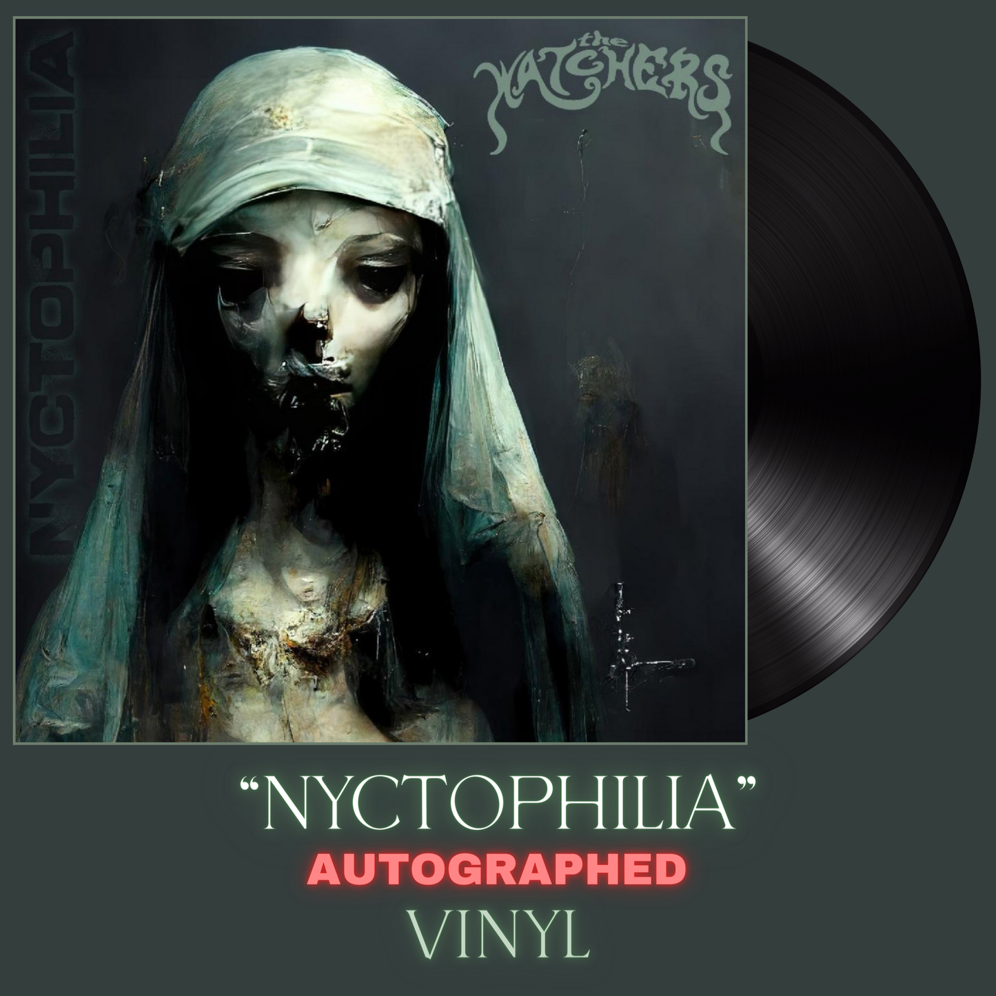 THE WATCHER'S "NYCTOPHILIA" AUTOGRAPHED BLACK VINYL